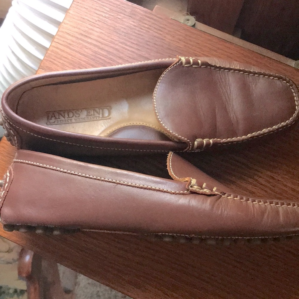 Lands End Leather Loafers